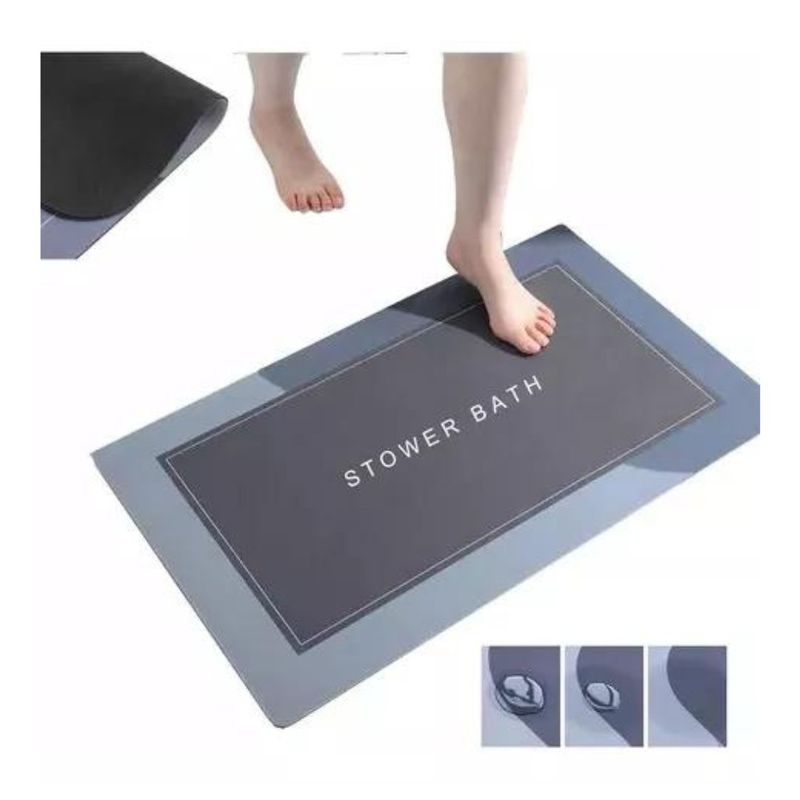 GENERICO - Tapete De Baño Alfombra Piso Suave Antideslizante Absorbente