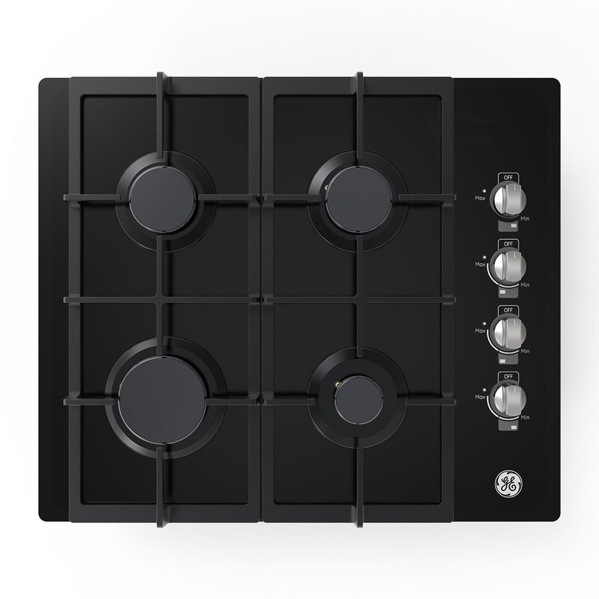 GENERAL ELECTRIC - Cubierta de Empotre a Gas 60 cm Vidrio Negro GE Appliances CGG6020V1