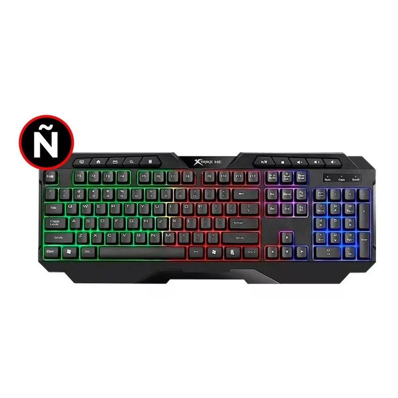 XTRIKE ME - Teclado Gamer Qwerty Membrana Con Luz Xtrike Me KB-306