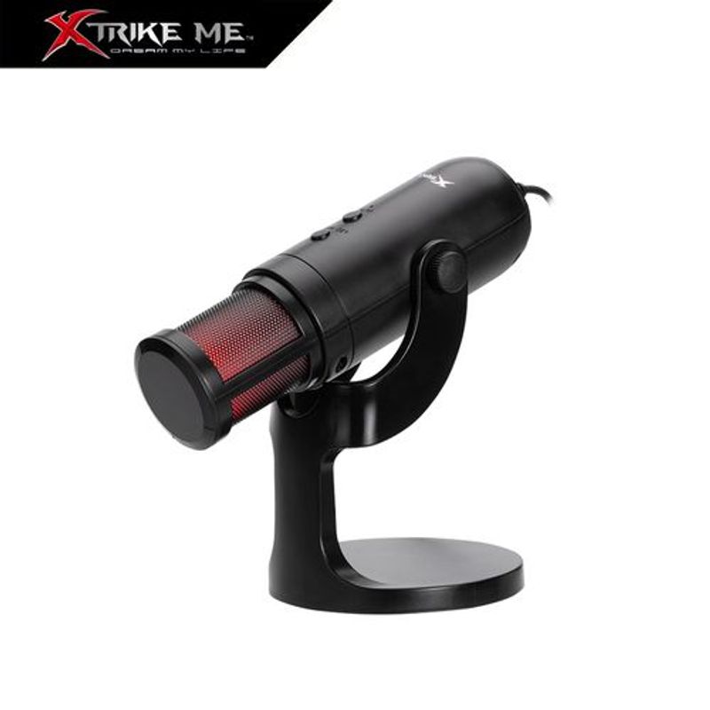XTRIKE ME - Microfono Usb Gamer Luz RGB Omnidireccional Xtrike Me XMC-03