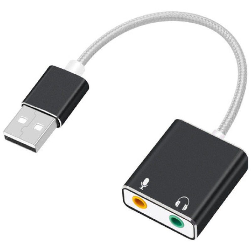 GENERICO - Tarjeta De Sonido Externa 7.1 Tipo Usb Audifono Y Microfono