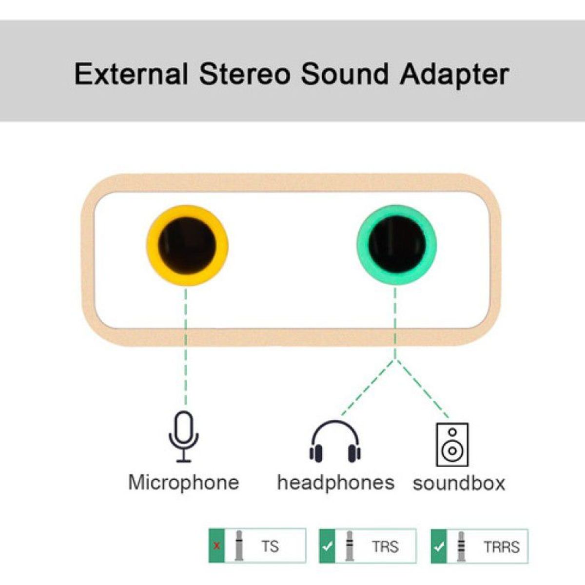 GENERICO - Tarjeta De Sonido Externa 7.1 Tipo Usb Audifono Y Microfono