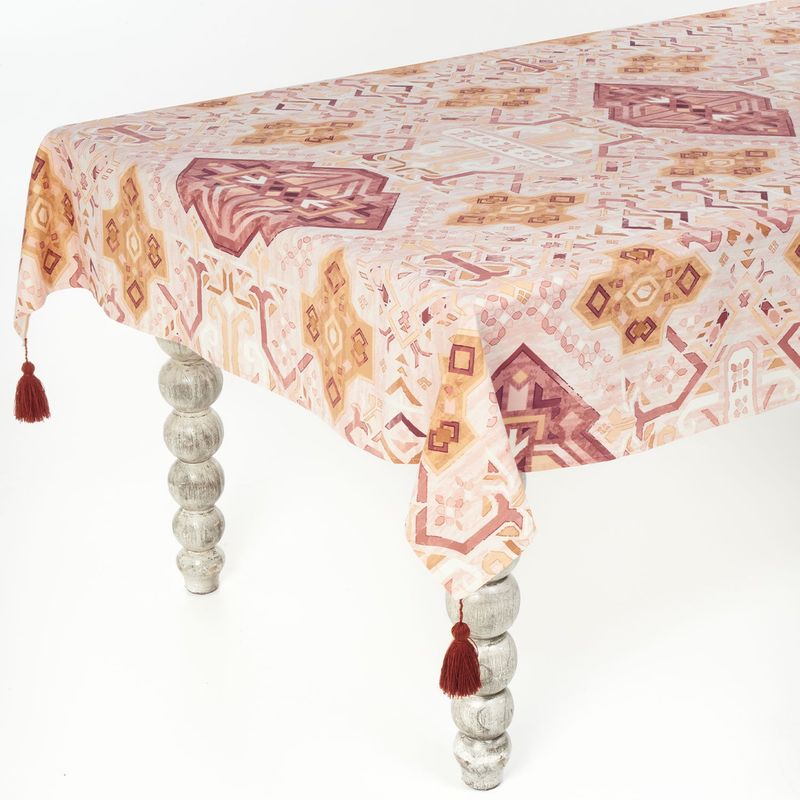 GARDENIA HOME DECOR - Mante Boho Ladrillo 8 puestos (1.50x2.60)
