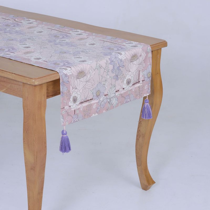 GARDENIA HOME DECOR - Camino de mesa Violeta 8 puestos (.60x2.60)