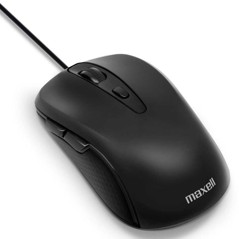 MAXELL - MAXELL MOUSE MOWR-105 OPTICAL FIVE BUTTON BLK