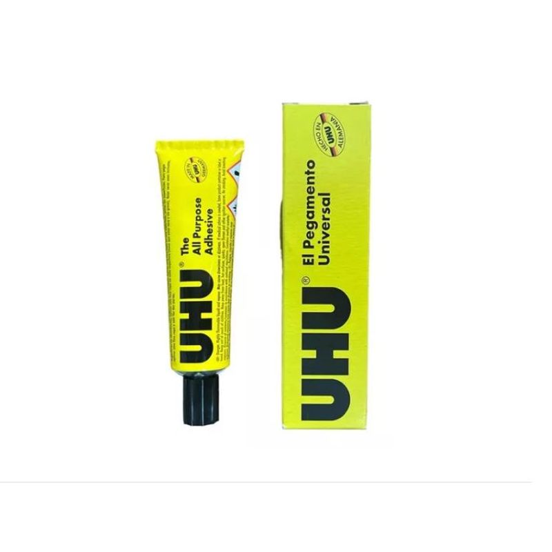 GENERICO - 2x Pegante Universal Uhu Aleman Original Tubo 20 ml Multiusos