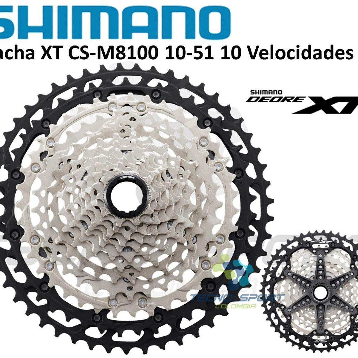 SHIMANO - Pacha Bicicleta Shimano Xt M8100 12V 10-51 Cassette Mtb 12v