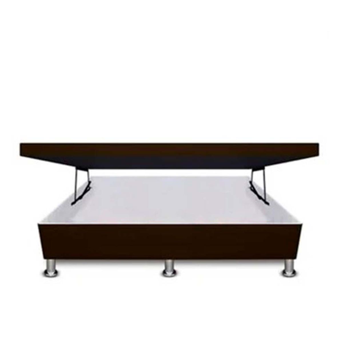 MAGIC CLASS - CAMA BAÚL APERTURA HORIZONTAL 100x190 MICROFIBRA CAFÉ