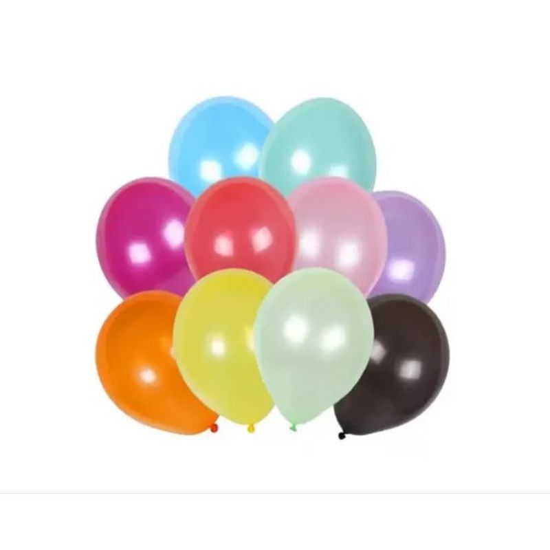 GENERICO - 48 Globos Bombas Metal Satin Pastel Fiesta Grado Sempertex 1