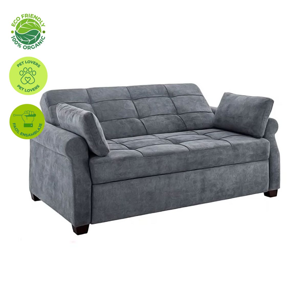 GENERICO - Sofá cama Moderno Color gris