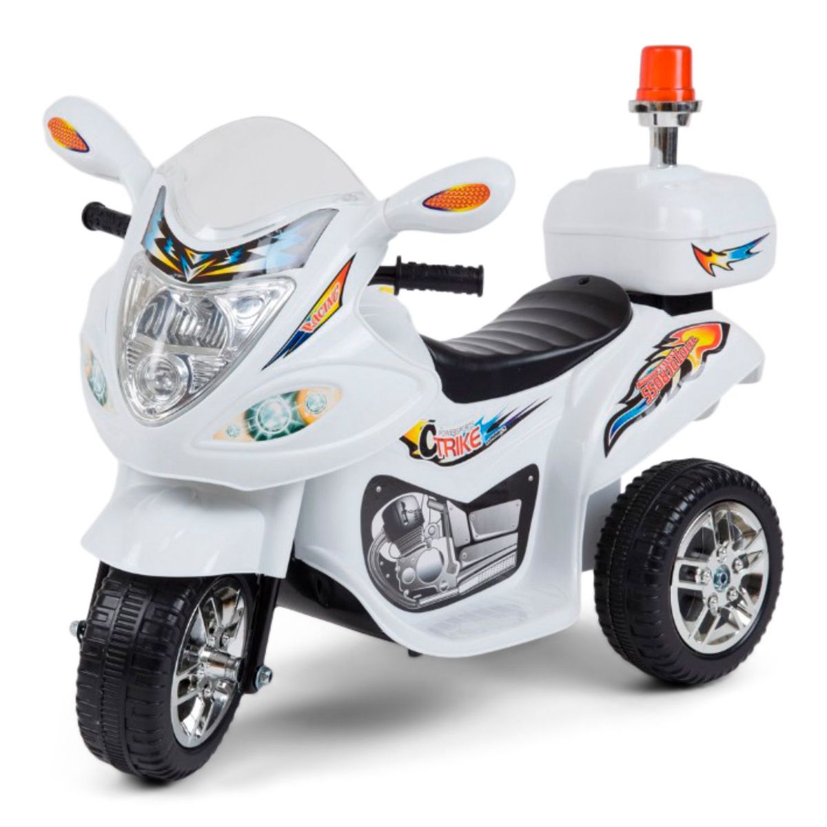 HOMESALE - Trimoto Electrica Montable Home Sale 3-8 Años Luces Blanco