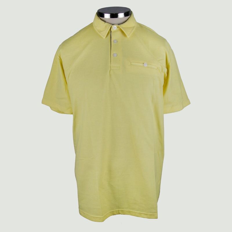 L Y H - Camiseta Para Hombre Manga Corta Amarillo Marca L&H