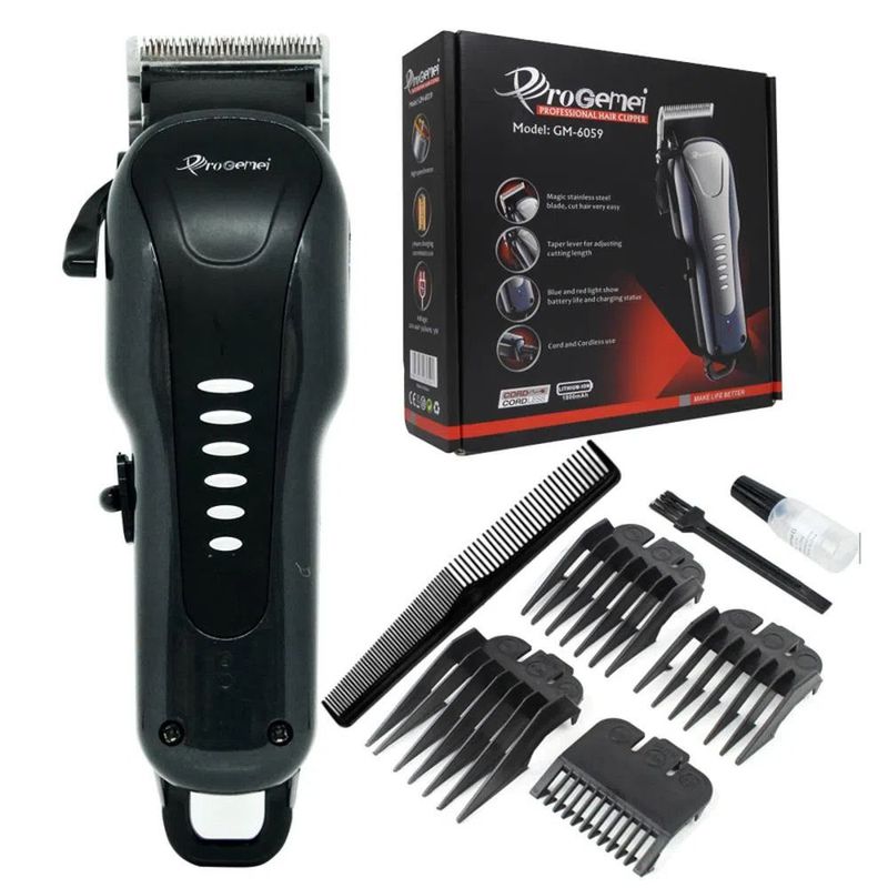 GENERAL - Maquina Peluquera Inalambrica Progemei GM6059 -Hair Clipper