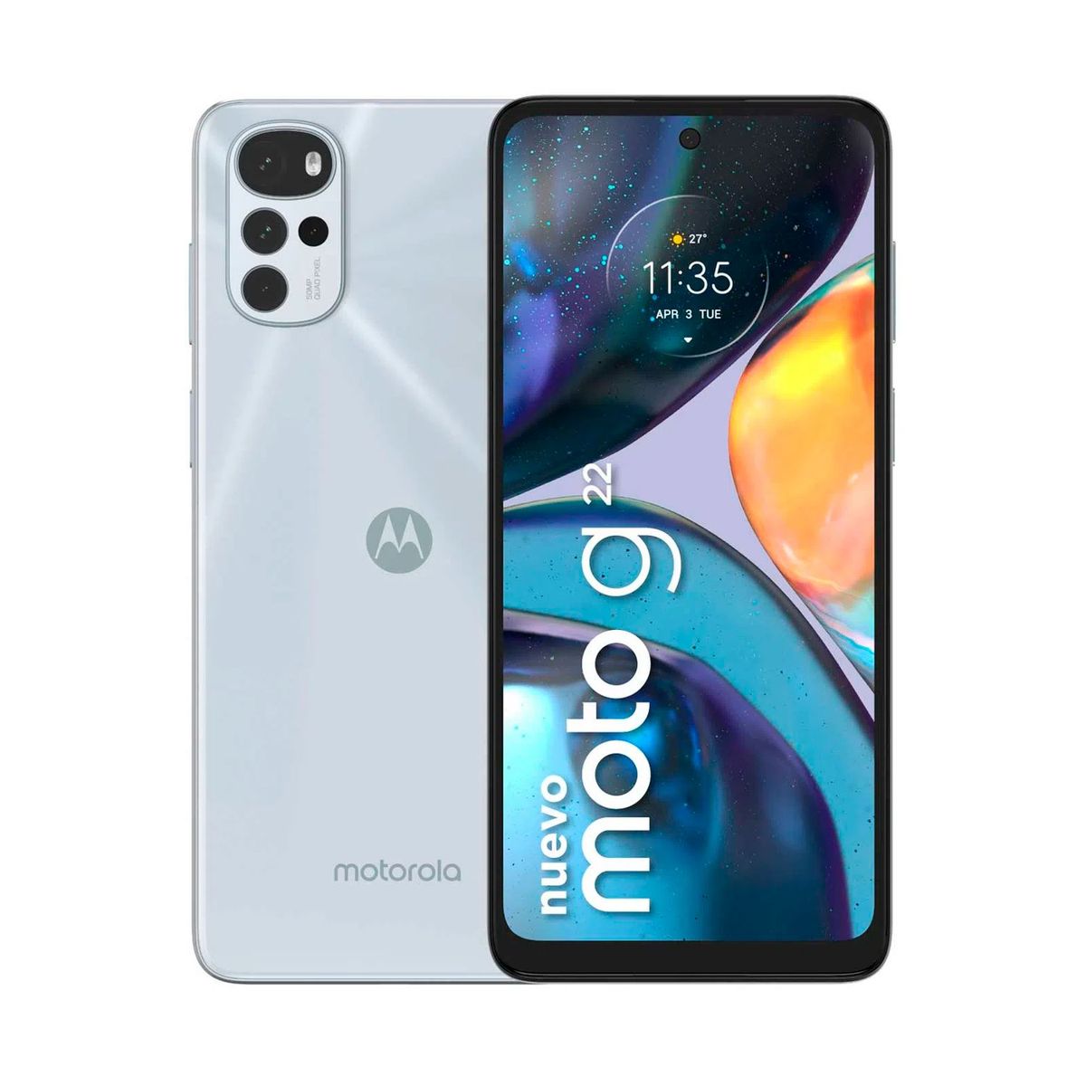 MOTOROLA - Celular Motorola G22 128GB 4G Blanco