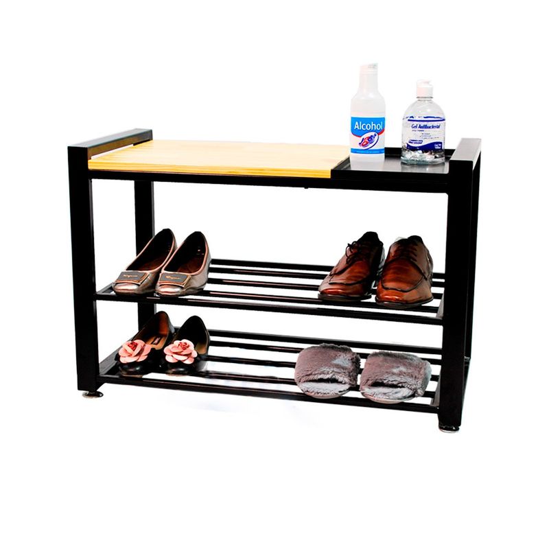 GENERICO - Mueble Zapatero 3 Niveles Madera