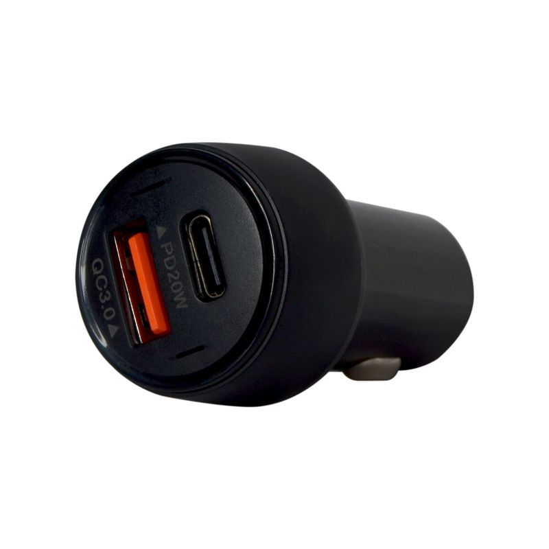 GENERICO - Cargador De Carro Para Dispositivos Entrada Usb Y Tipo C Pd