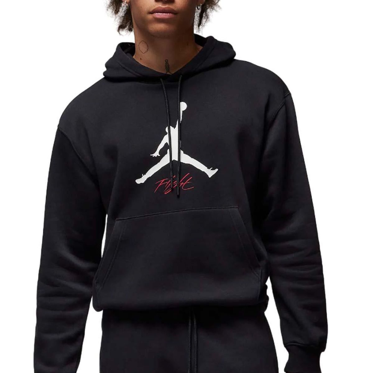 NIKE - Hoodie Jordan Brand Ess Fleece Baseline-Negro