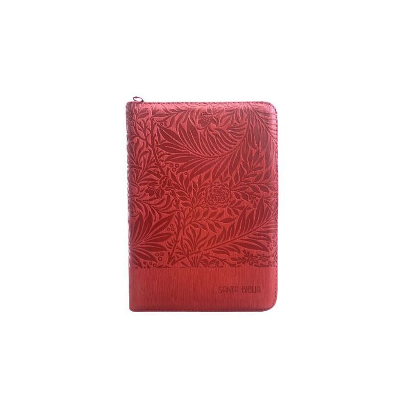GENERICO - Biblia RVR056cZTILetra Grande Indice Rojo Canto Plateado