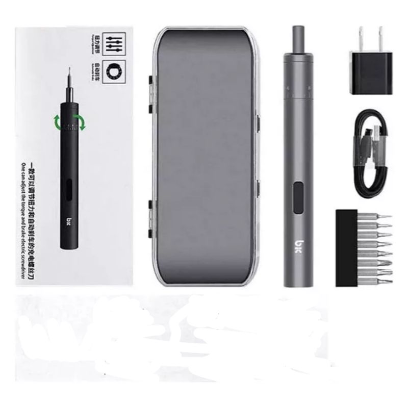 AMERICAN GENERICS - Mini Destornillador Bic Eléctrico 27 Piezas Portátil Recargable