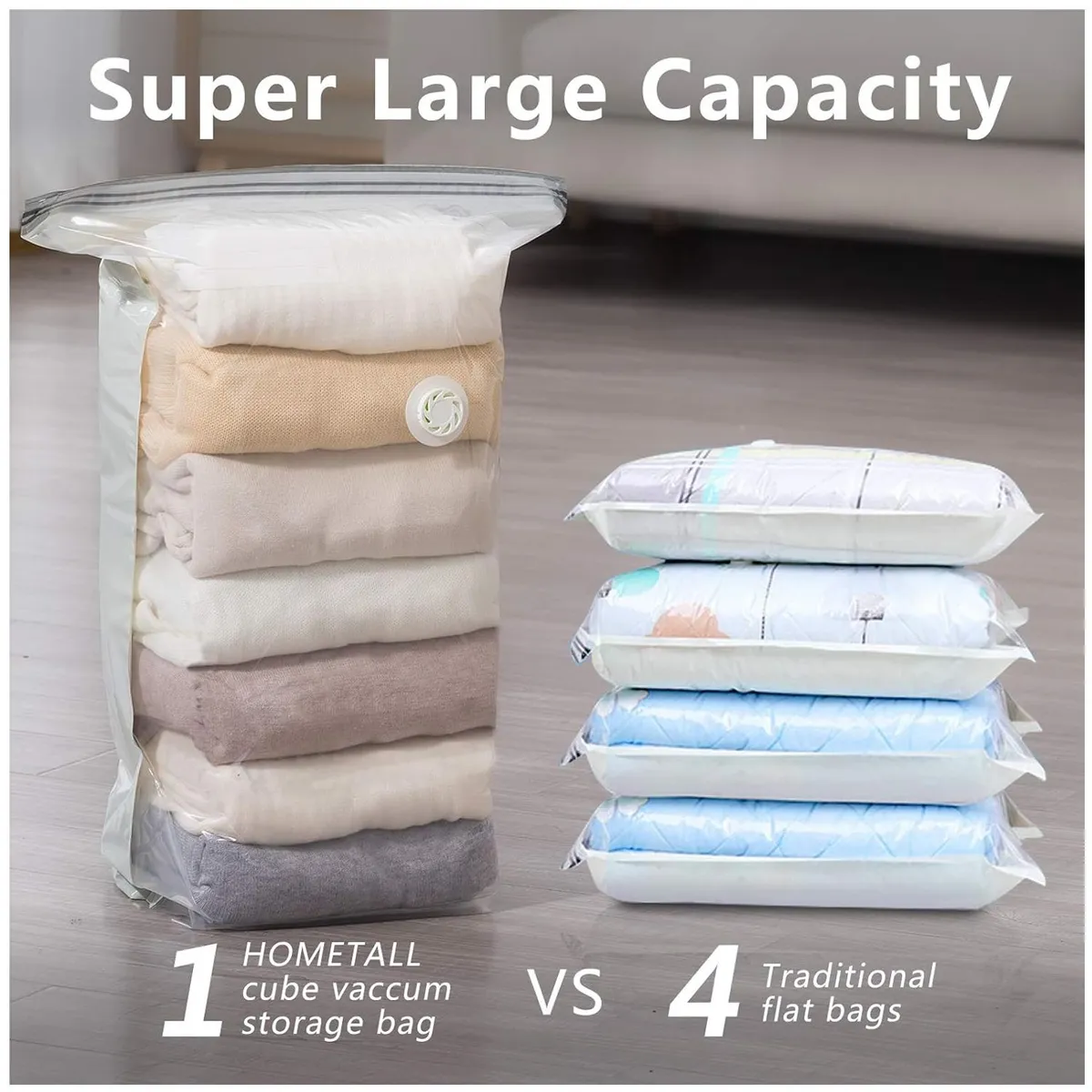 ONE PIXEL - Bolsa De Compresion Y Sellada al Vacio Grande 100x70