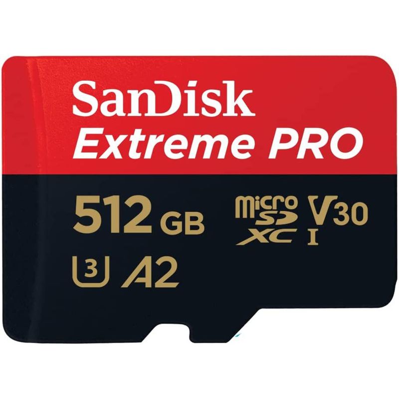 SANDISK - Memoria Mirco SD Sandisk Extreme Pro 512Gb Con Adaptador