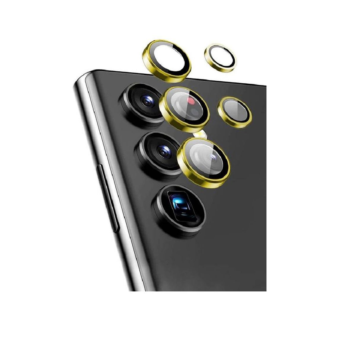 GENERICO - Protector Para Lente De Cámara Para Samsung S24 Ultra dorado