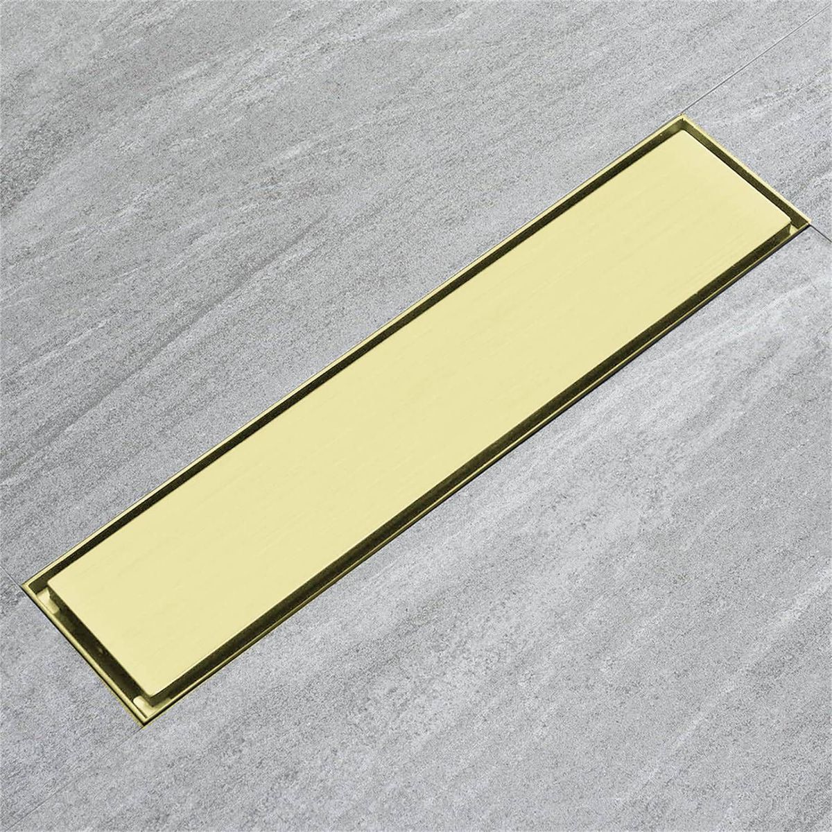 GENERICO - Rejilla Acero 30cm Panel Oculto Dorado Opaco Anti-olor Tames