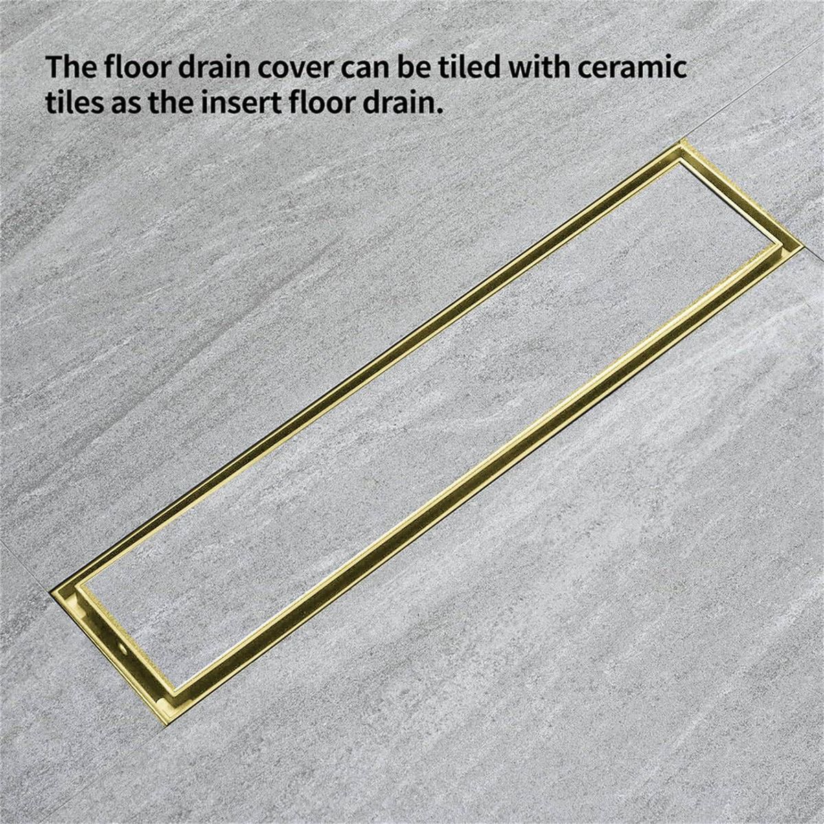 GENERICO - Rejilla Acero 30cm Panel Oculto Dorado Opaco Anti-olor Tames