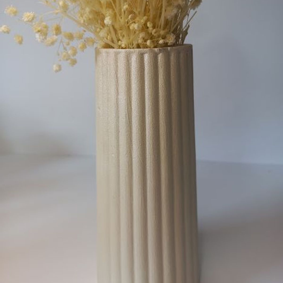 DECORACIONES ALE Y GABI - JARRÓN DECORATIVO ALE PERLADO 9x18cms