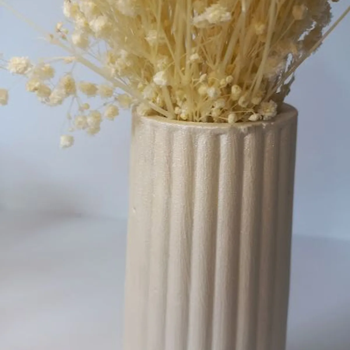 DECORACIONES ALE Y GABI - JARRÓN DECORATIVO ALE PERLADO 9x18cms