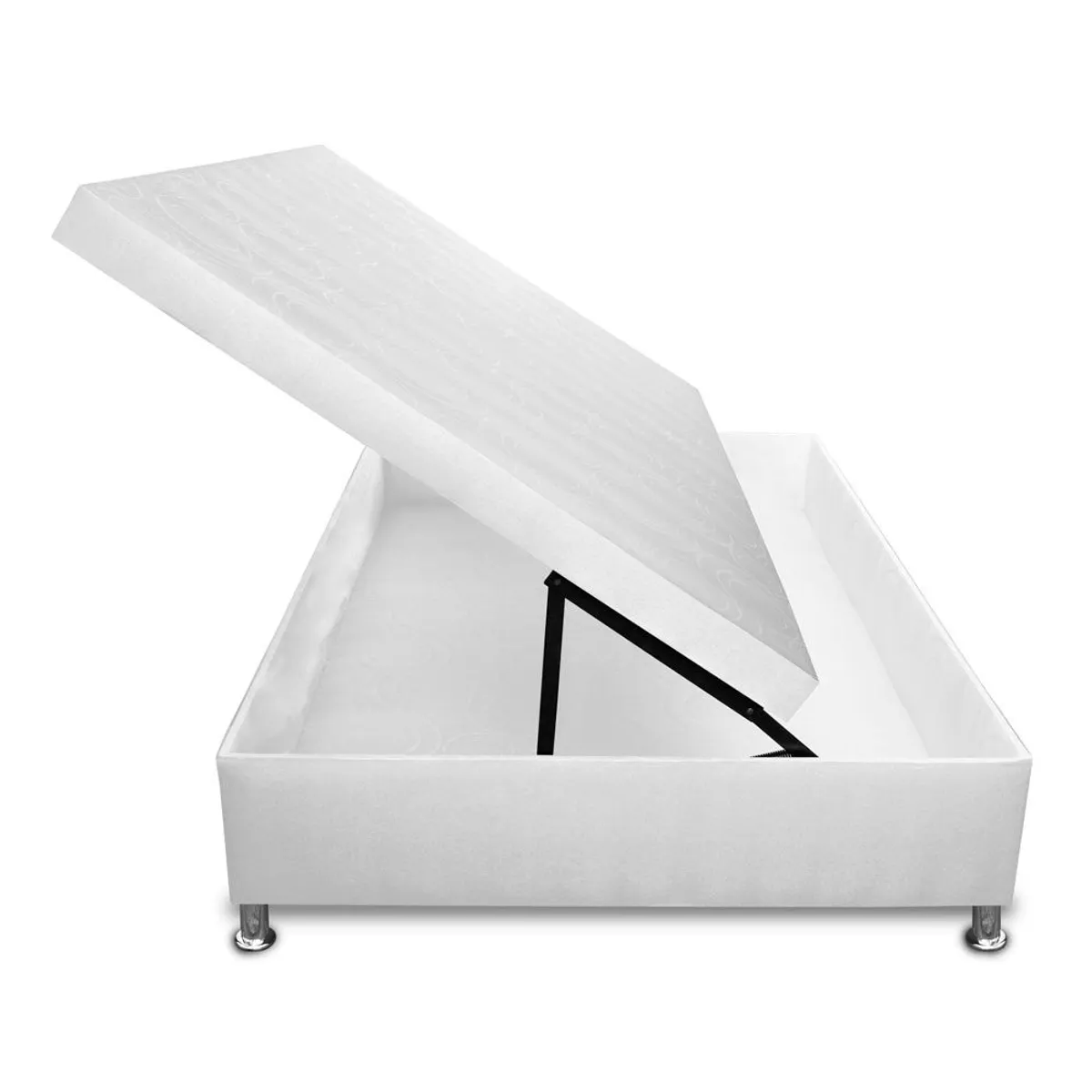 MAGIC CLASS - CAMA BAÚL APERTURA HORIZONTAL 100x190 MICROFIBRA BLANCO