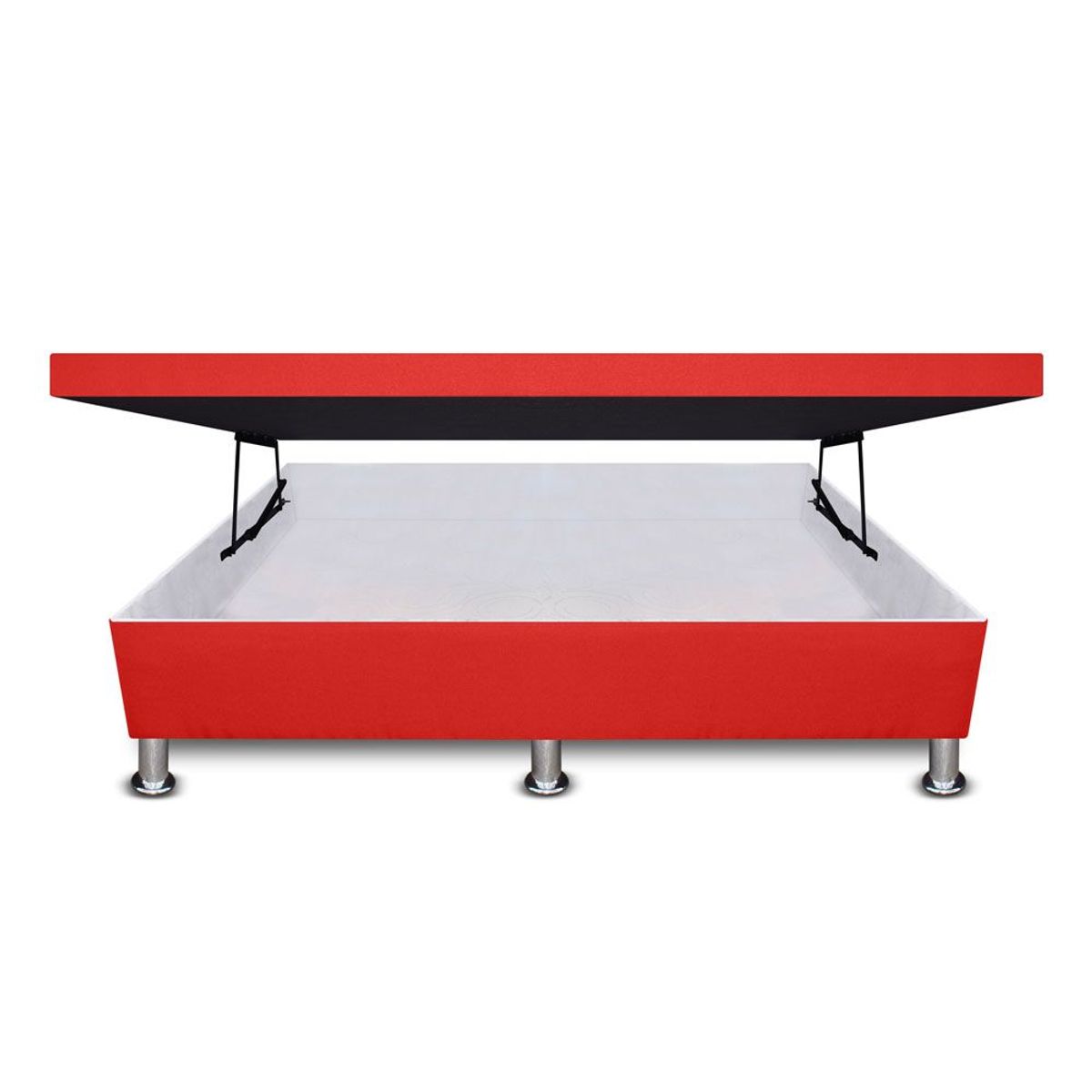 MAGIC CLASS - CAMA BAÚL APERTURA HORIZONTAL 120x190 MICROFIBRA ROJO
