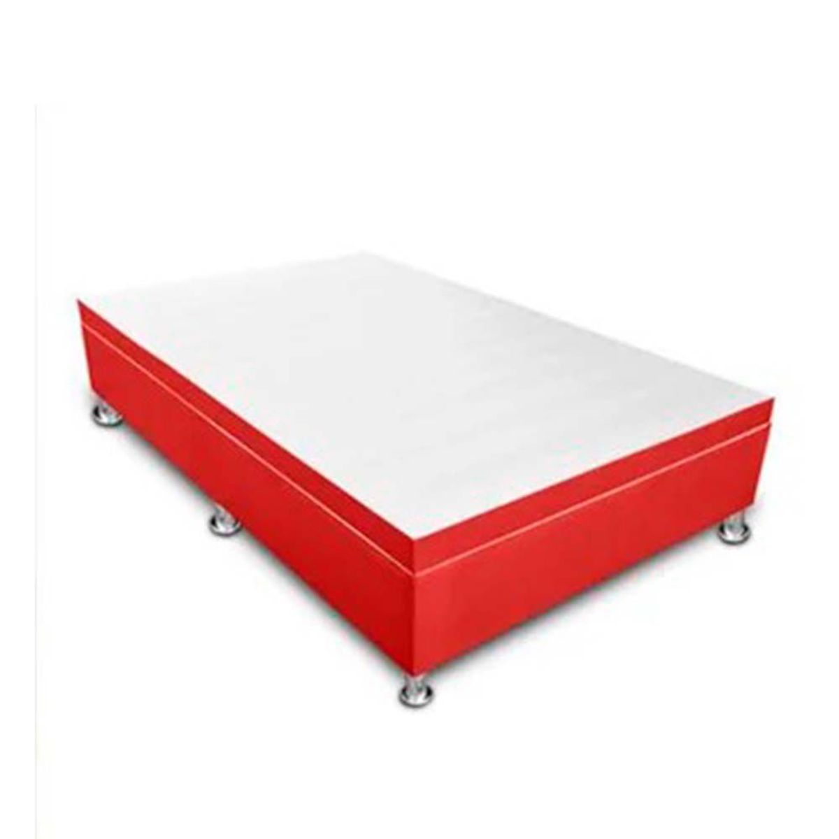 MAGIC CLASS - CAMA BAÚL APERTURA HORIZONTAL 120x190 MICROFIBRA ROJO