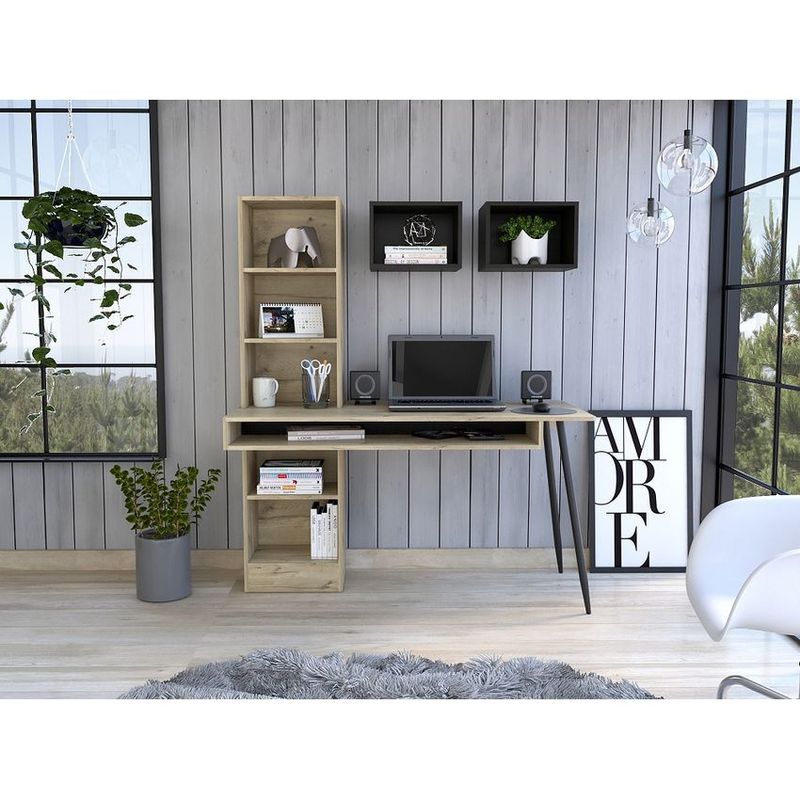 RTA DESIGN - Escritorio brunatti 130  duna+wengue 152x130x60 rta muebles