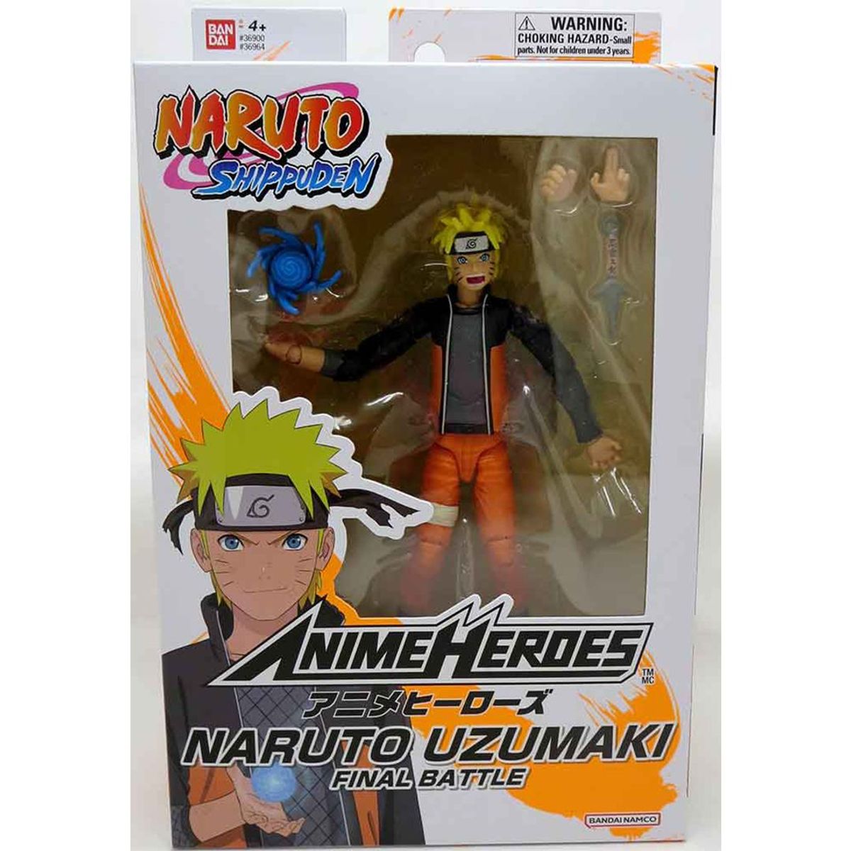 BANDAI - Figura 16cm Naruto Uzumaki Batalla Final Anime Heroes Bandai