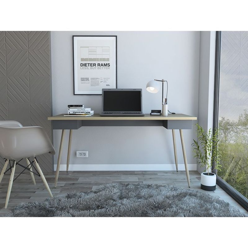 RTA DESIGN - Escritorio 150 newport  duna+plomo 73.5x150x60 rta muebles