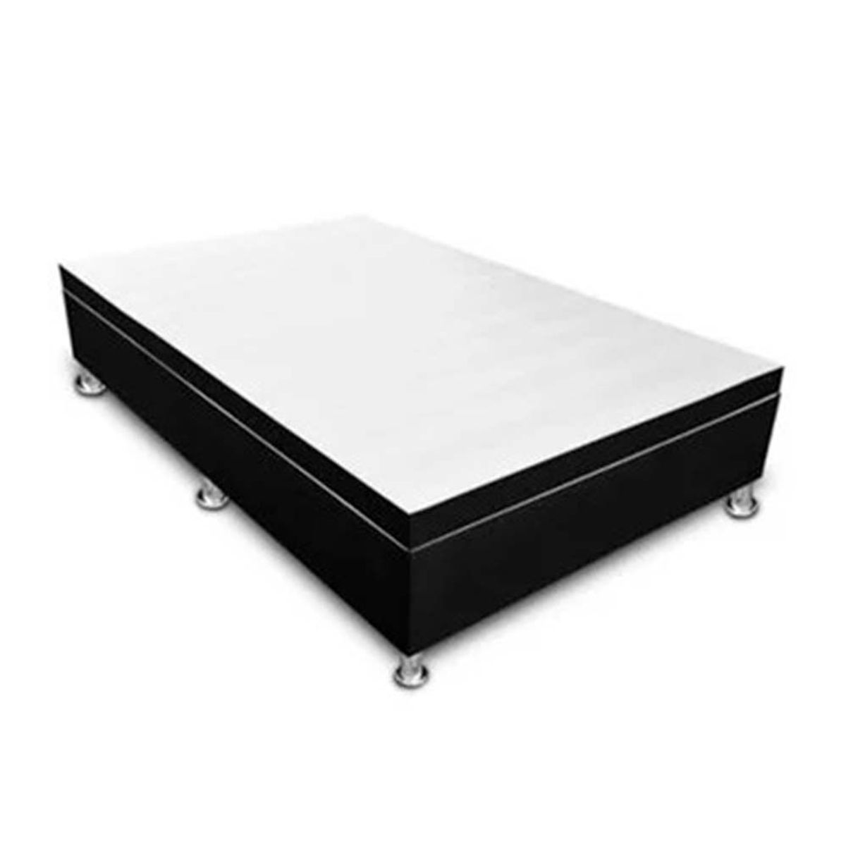 MAGIC CLASS - CAMA BAÚL APERTURA HORIZONTAL 140x190 ECOCUERO NEGRO