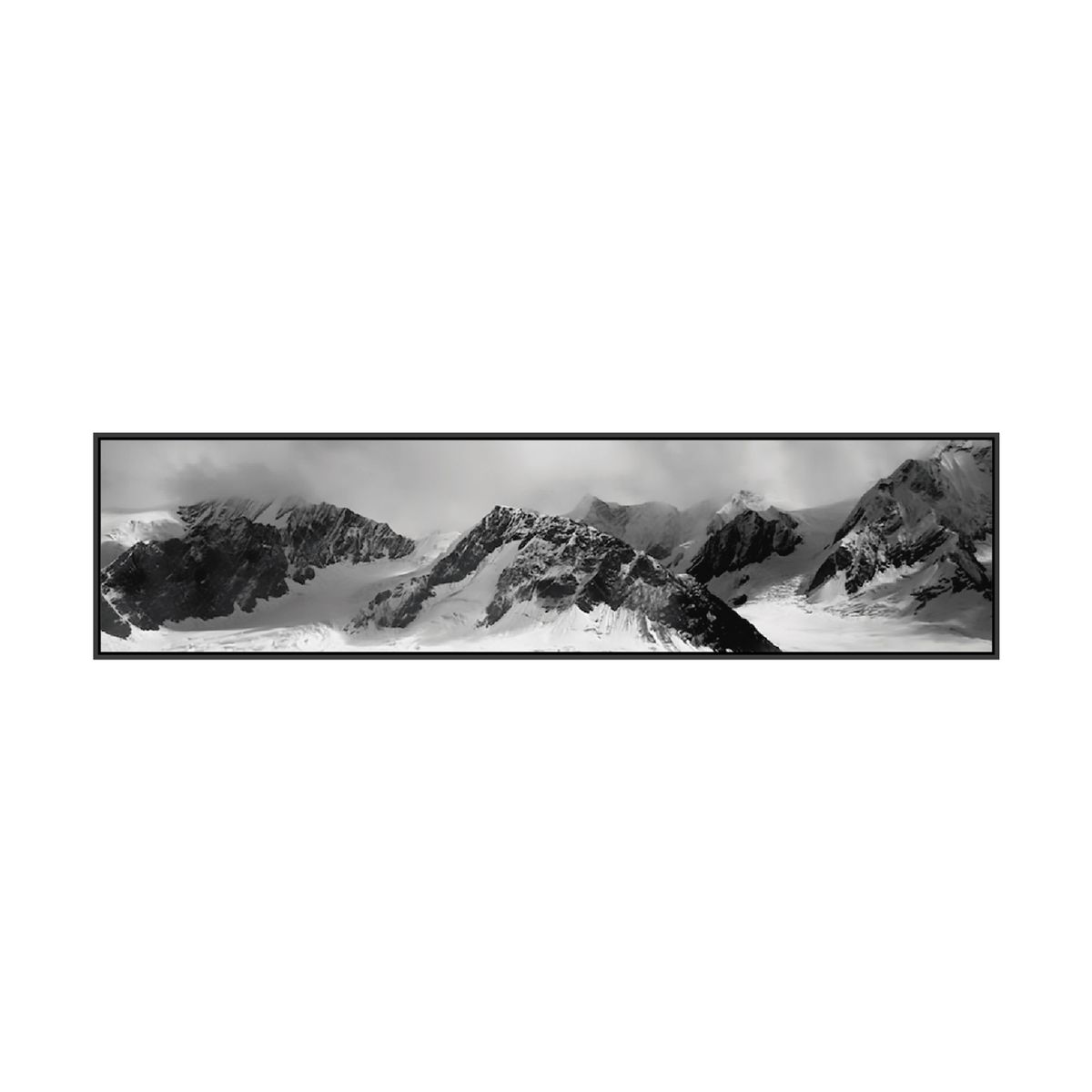 HOMUS - CUADRO PANORAMICO 8 - 140 X 35 - MARCO NEGRO