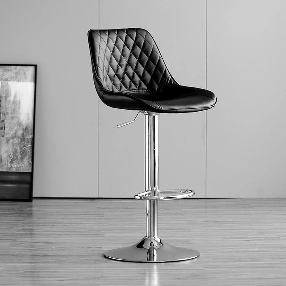 MOBLIHOUSE - Silla Bar Mardin Negra Silla Moderna Para Barra