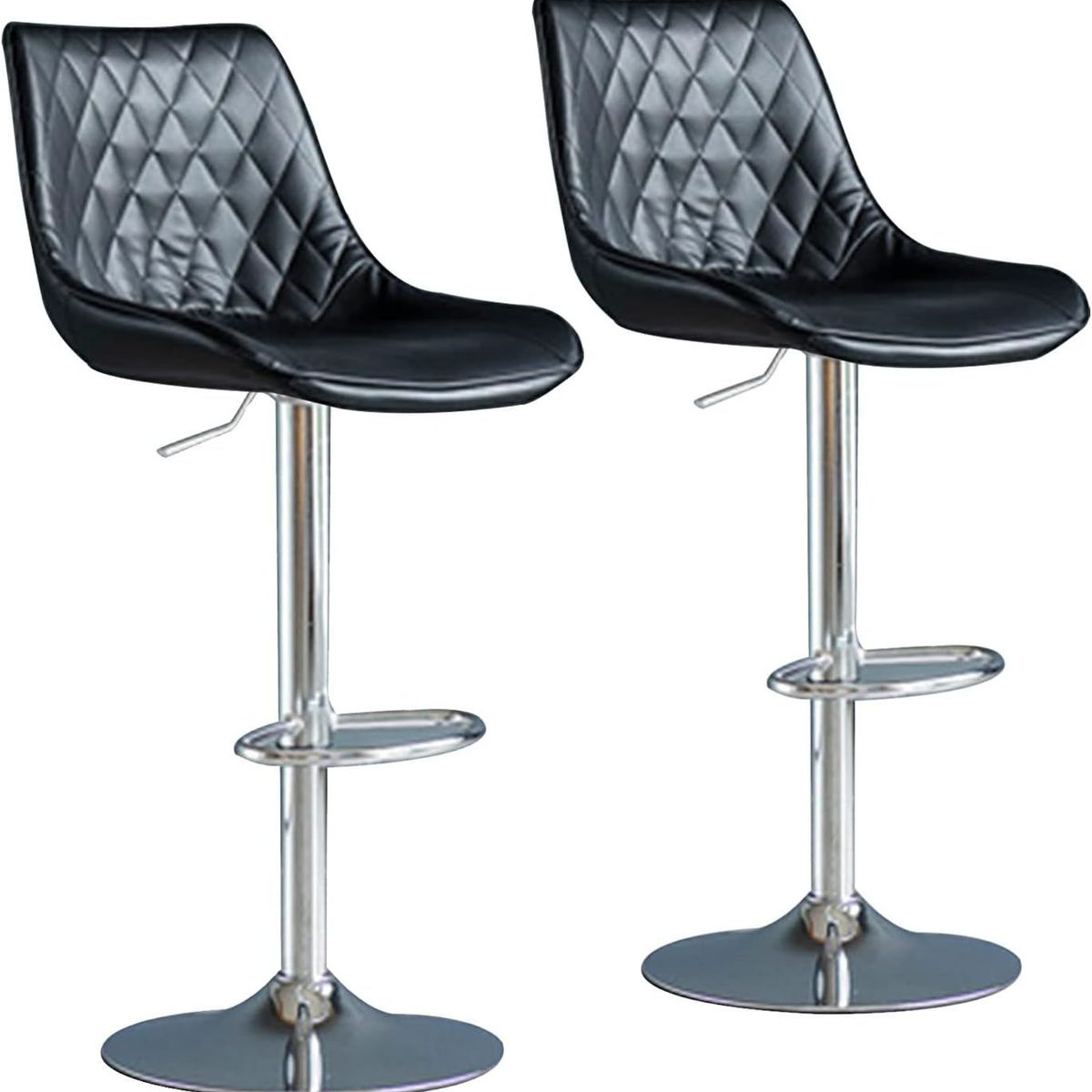 MOBLIHOUSE - Set X2 Silla Bar Mardin Negra Silla Moderna Para Barra