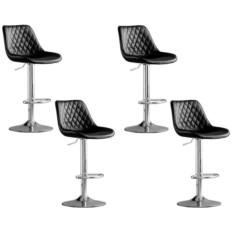 MOBLIHOUSE - Set X4 Silla Bar Mardin Negra Silla Moderna Para Barr