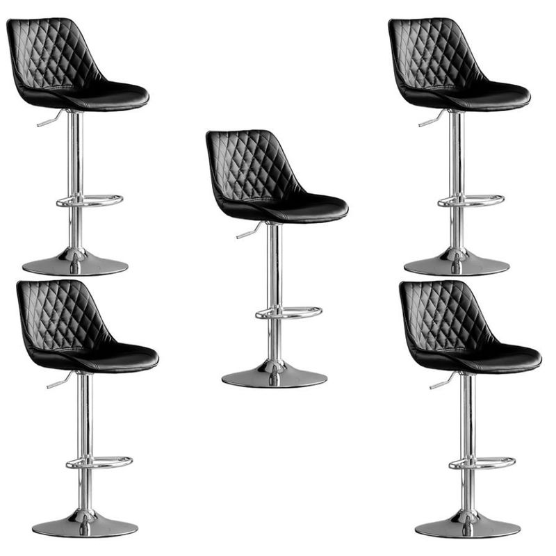 MOBLIHOUSE - Set X5 Silla Bar Mardin Negra Silla Moderna Para Barra