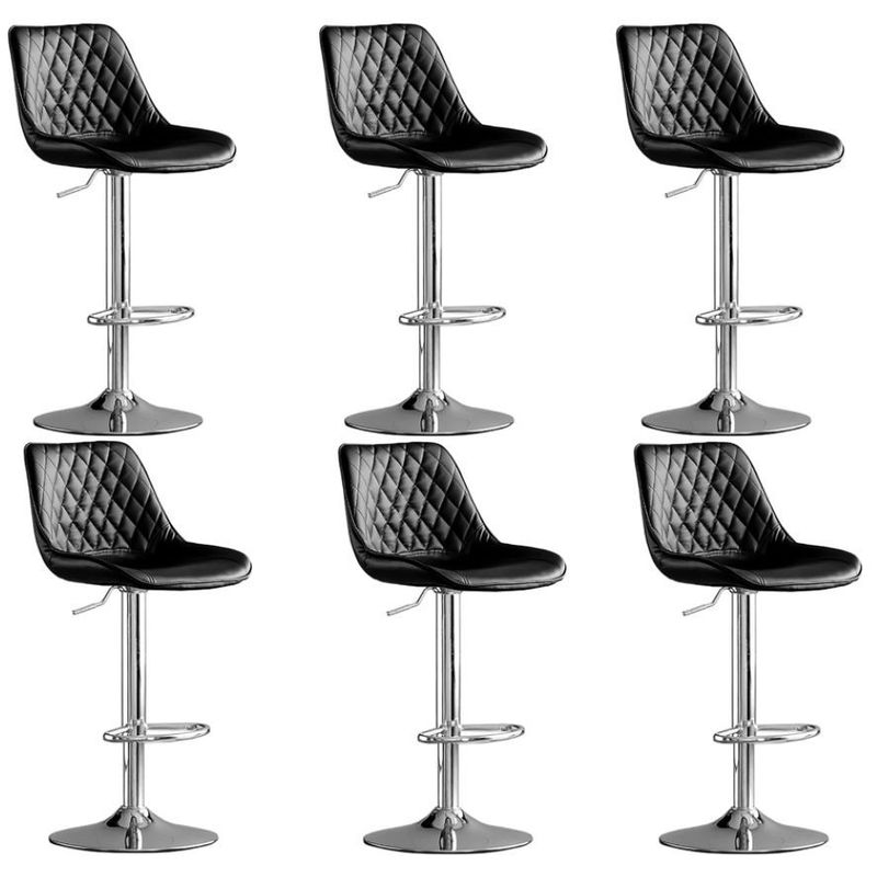 MOBLIHOUSE - Set X6 Silla Bar Mardin Negra Silla Moderna Para Barra