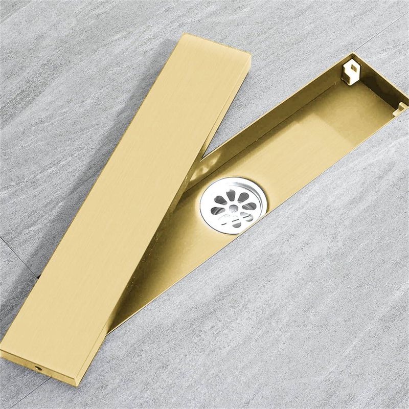 GENERICO - Rejilla Acero 60cm Panel Oculto Dorado Opaco Anti-olor Tames