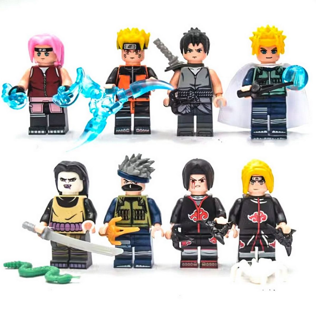 DAYOSHOP - Naruto Juguete Armables Armatodo Construcción X 8 Personajes