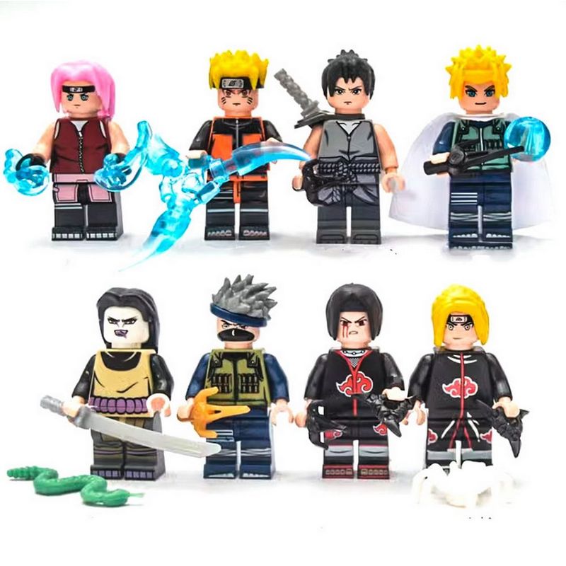 DAYOSHOP - Naruto Juguete Armables Armatodo Construcción X 8 Personajes