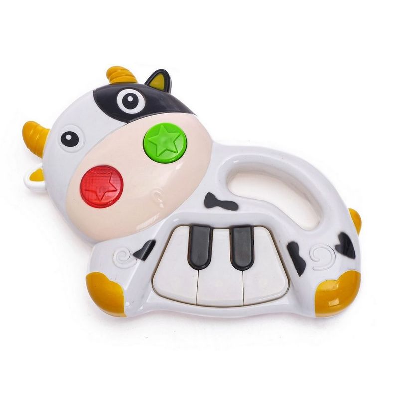 DAYOSHOP - Piano Vaca Organeta Musical Bebes Niño  Bateria Juguete