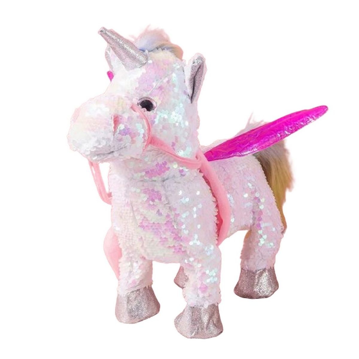 DAYOSHOP - Unicornio Pony Interactivo Sonido Musica Camina Baterias