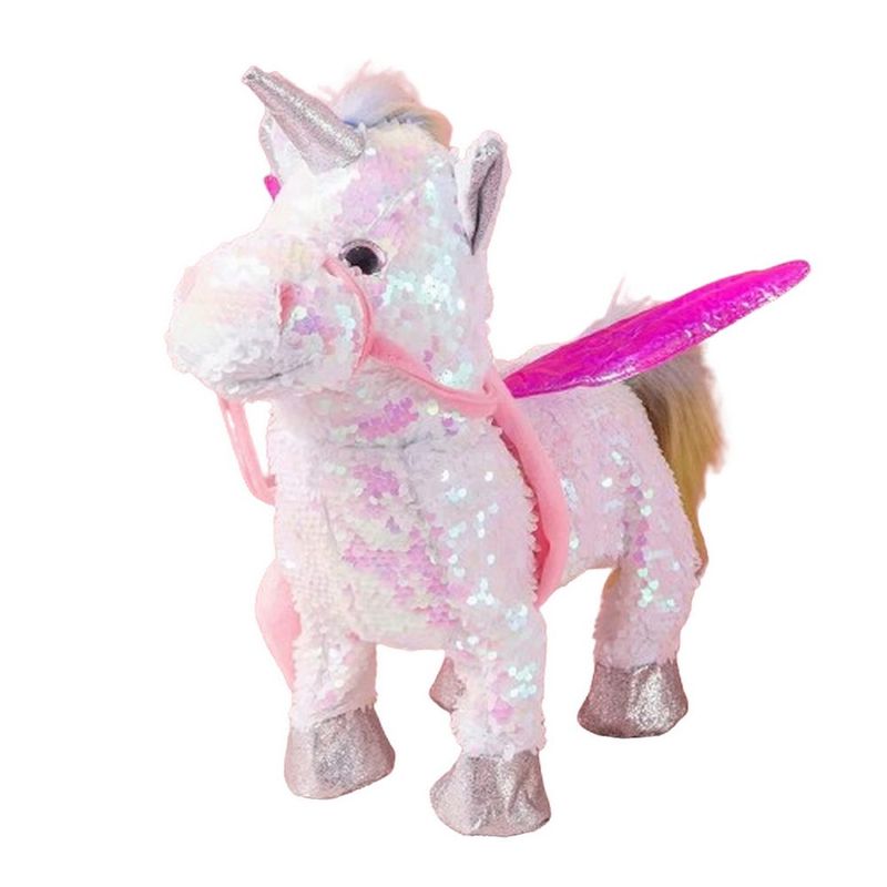 DAYOSHOP - Unicornio Pony Interactivo Sonido Musica Camina Baterias