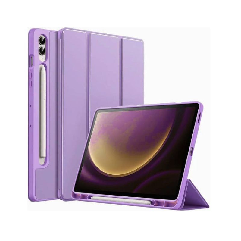 GENERICO - Forro Smart Case Para Samsung Tab S9 Con Espacio Para Lápiz lila